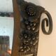 Art deco wrought iron mirror