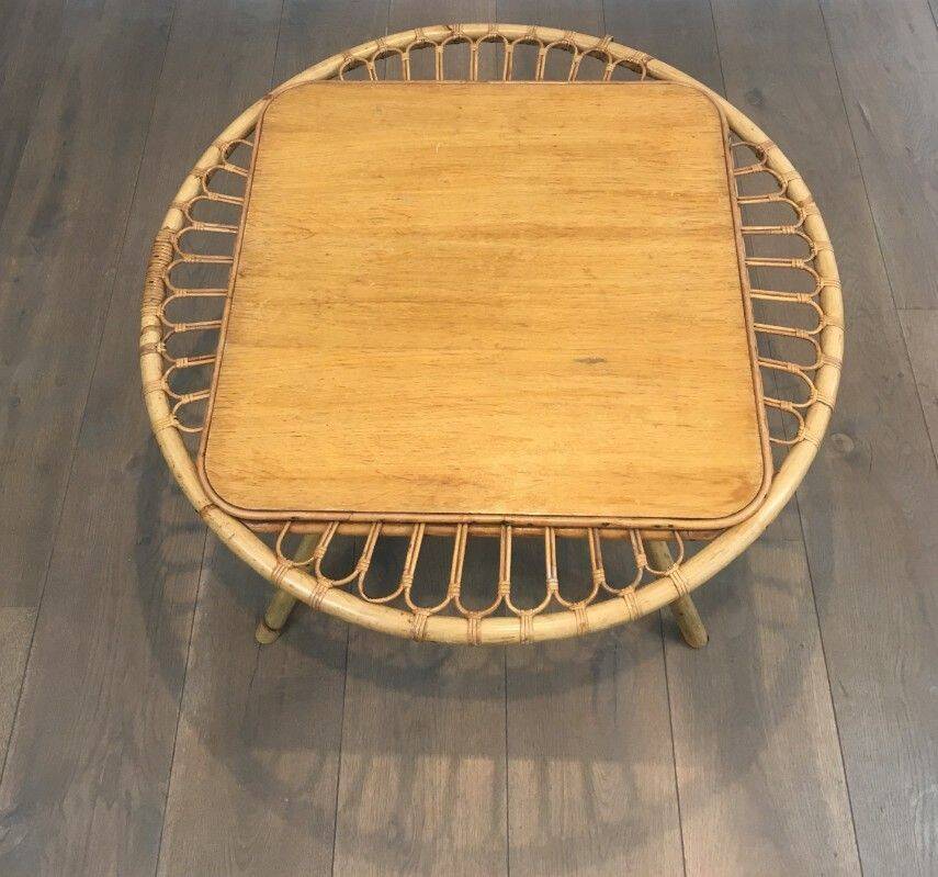Rattan coffee table