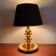 Petite lampe Art Déco verre cuivré