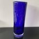 Vintage Scandinavian cobalt blue bubble glass vase from the brand.