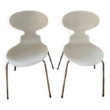 Paire d'authentiques chaises Fourmi FRITZ HANSEN/ARNE JACOBSEN