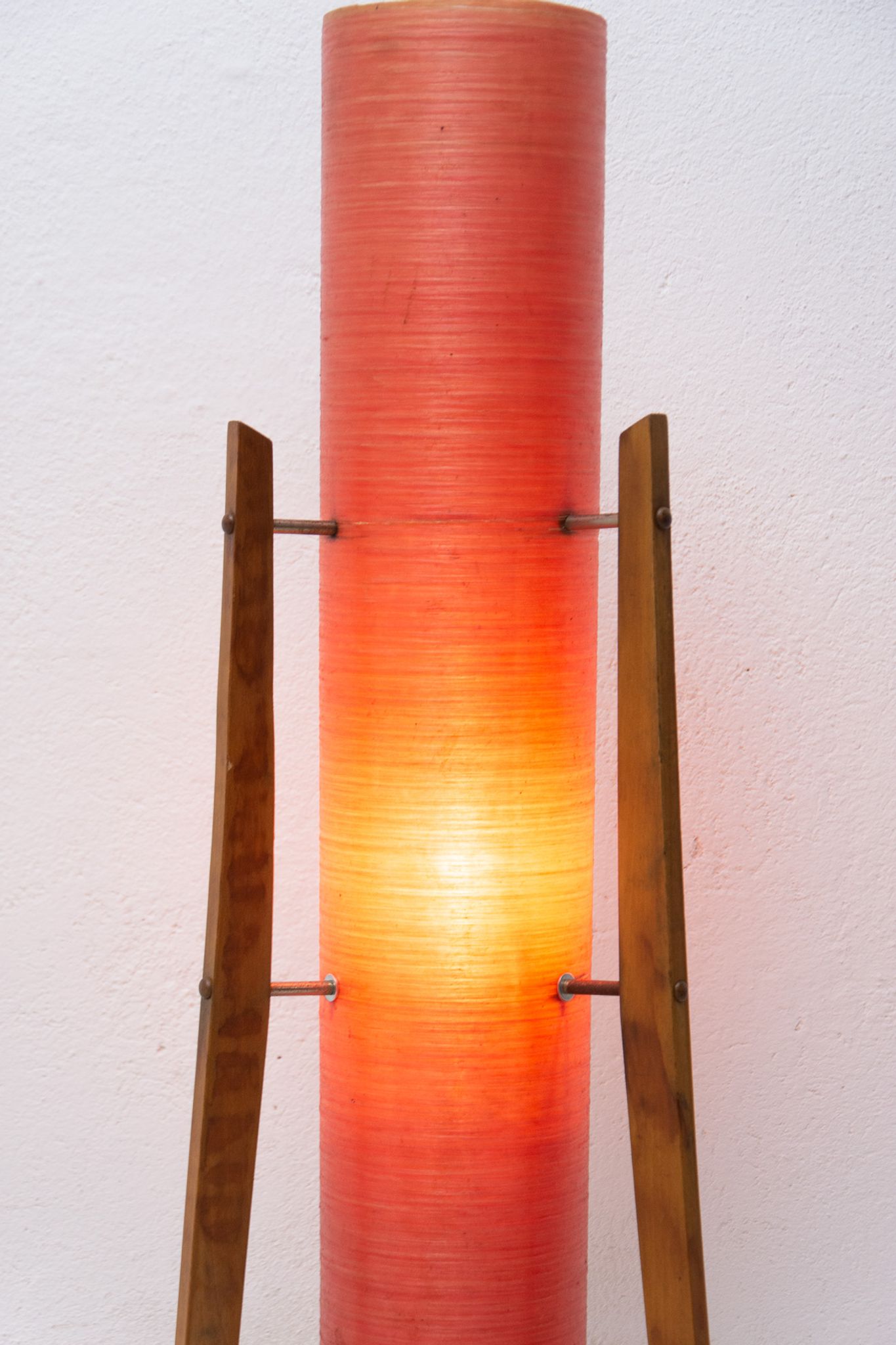 Mid century Rocket floor lamp, Brussels period, 1950´s, Czechoslovakia