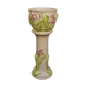 Cache-pot avec colonne en faïence