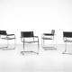 "S34" chairs by Mart Stam and Marcel Breuer for Fasem, Italy 1980s.