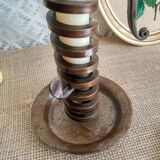 Spiral cellar rat candle holder - vintage
