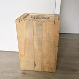 Caisse vintage en bois chicorée Leroux