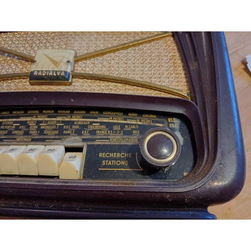 Poste radio bakélite "Radialva"
