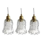 Lot de trois suspensions vintage