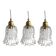Set of three vintage pendant lights
