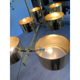 Italian Sputnik Candlestick Metal Gold Stilnovo Lelli Style