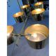 Italian Sputnik Candlestick Metal Gold Stilnovo Lelli Style