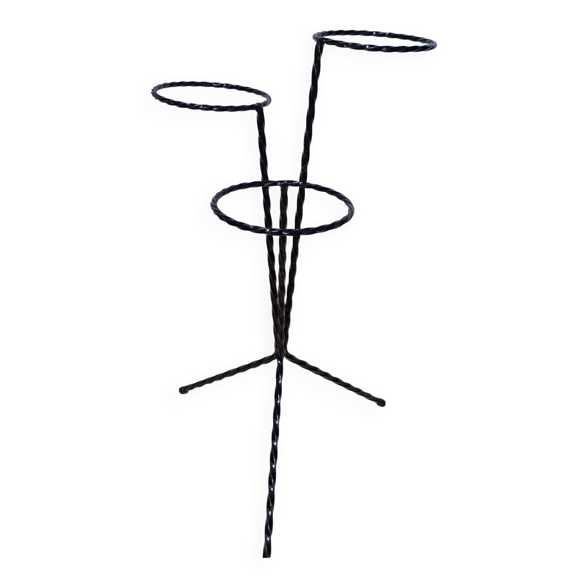 Wrought iron plant stand from the 1950s.