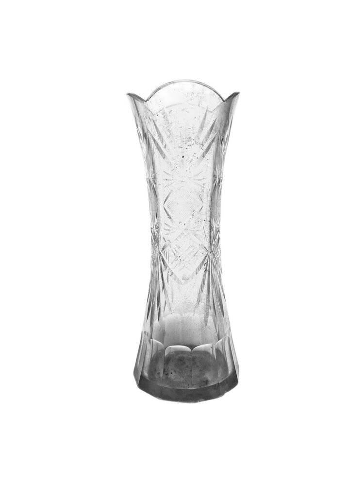Vintage Polish crystal vase, 1930s