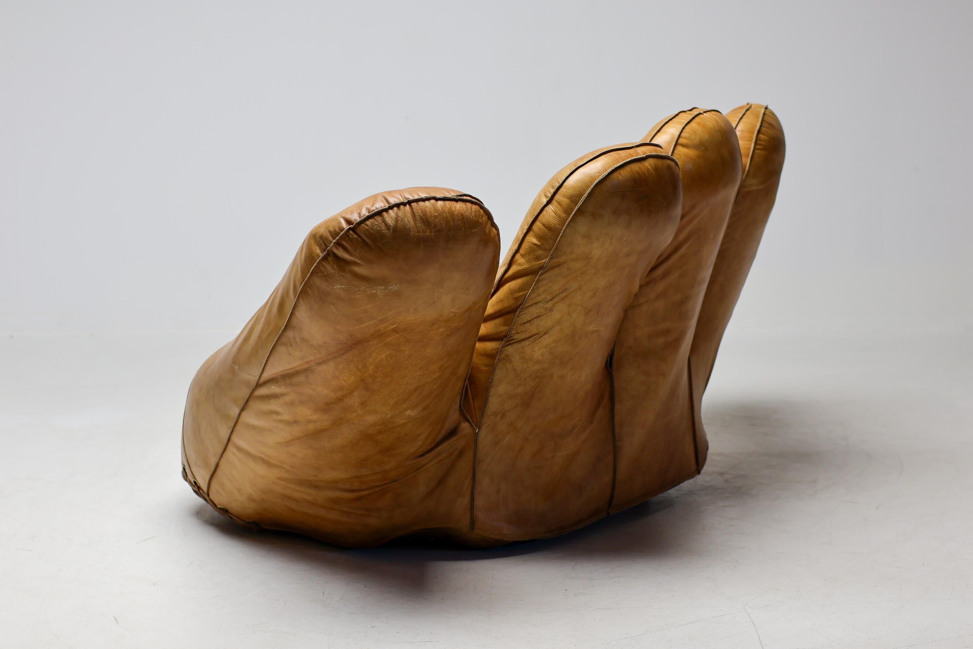Radical Softness: The Original 1970s Joe Leather Armchair by Poltronova