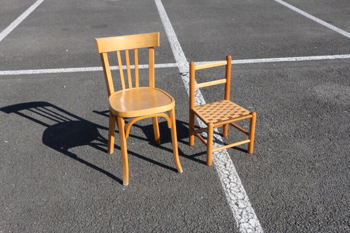 Child chair rope sitting, 1960