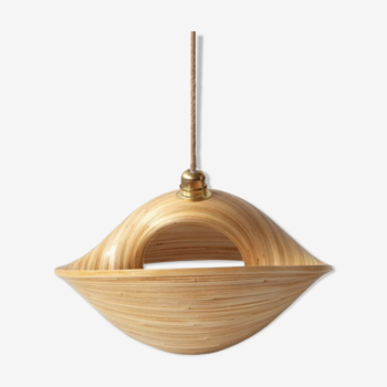 Design luminaire in bamboo medium format