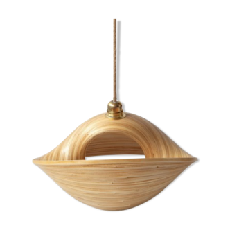 Design luminaire in bamboo medium format