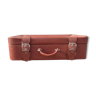 Vintage terracotta suitcase in skaï