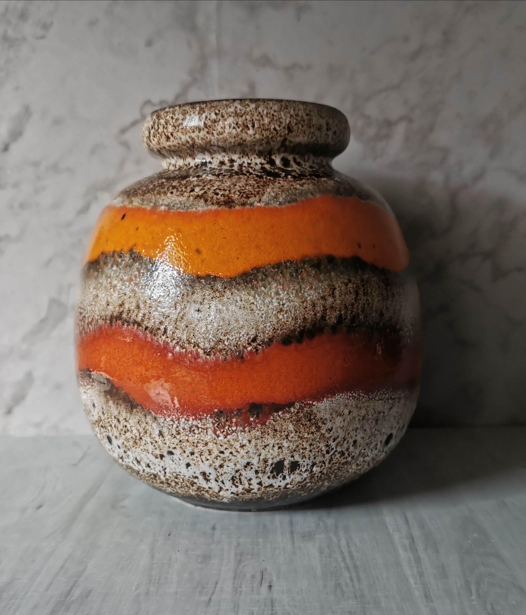 Vase ball fat lava Sheurich 284-19