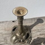 Art Nouveau silver-plated candlestick