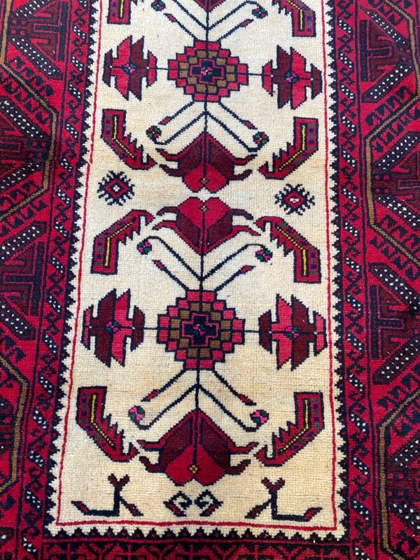 Vintage persian carpet belutch 97x187 cm