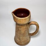 Vintage Saint Clément vase in beige ceramic
