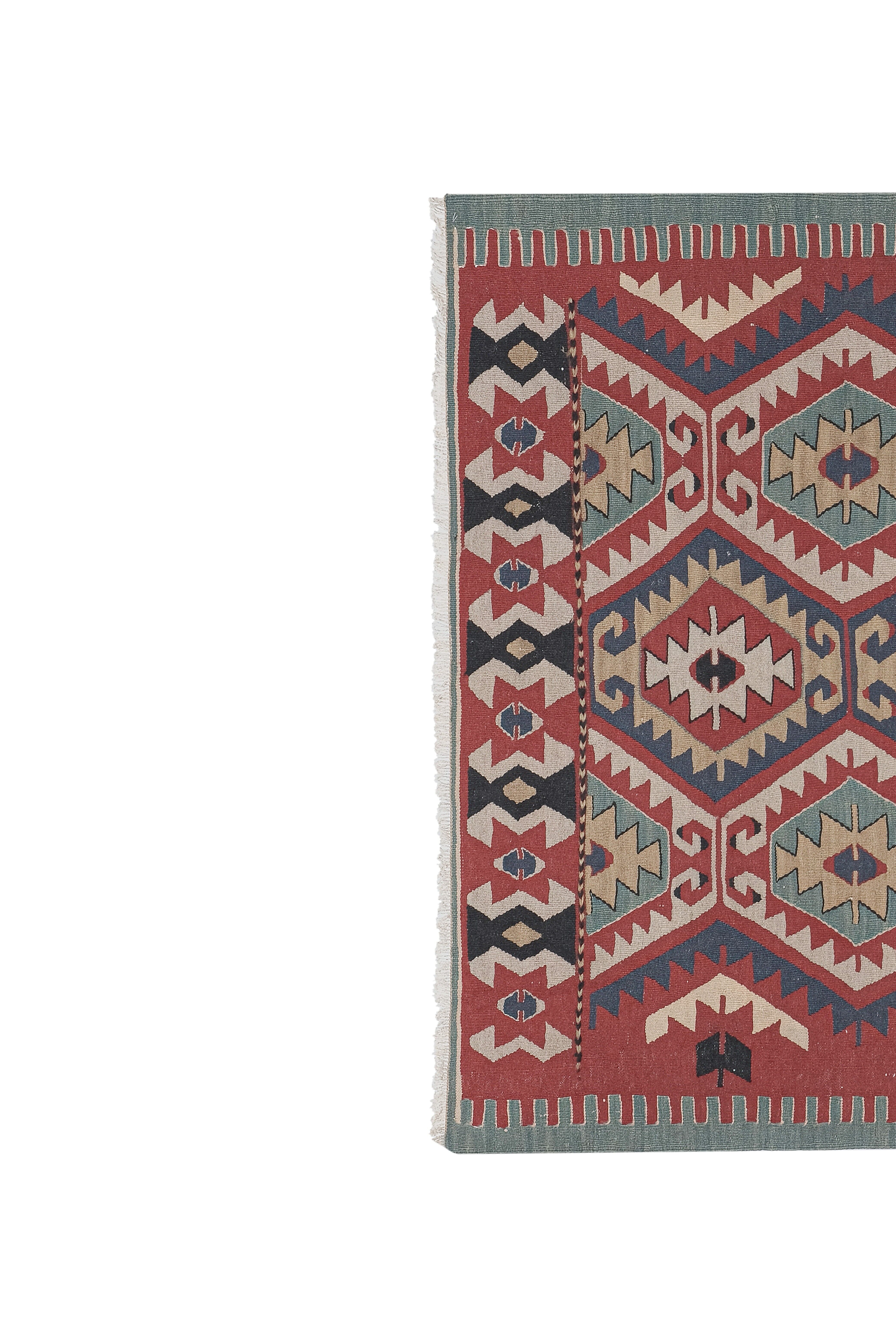 Vintage Turkish rug from Oushak, hand-woven 116x171 cm