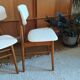 Série de 3 chaises scandinaves vintage