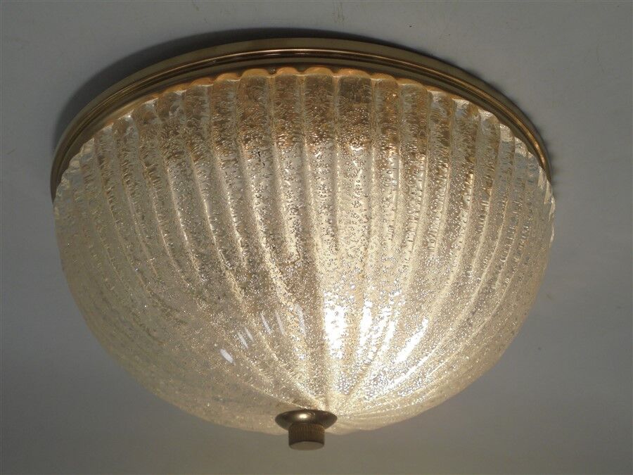 Bubbled glass ceiling lamp