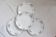 Ensemble de 4 assiettes plates, Onnaing modèle Algéciras