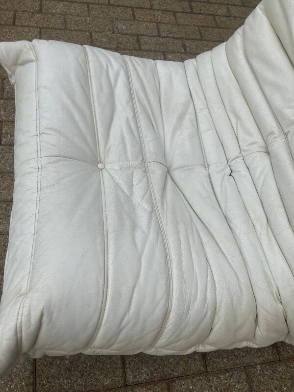 100% authentieke Ligne Roset Togo 1zit licht beige leder ‘87