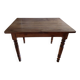 Table de bistrot ancienne en noyer blond