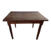 Table de bistrot ancienne en noyer blond