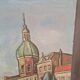 Peinture à l'huile hollandaise de J. Greeve Groothoofd à Dordrecht, début des années 1900