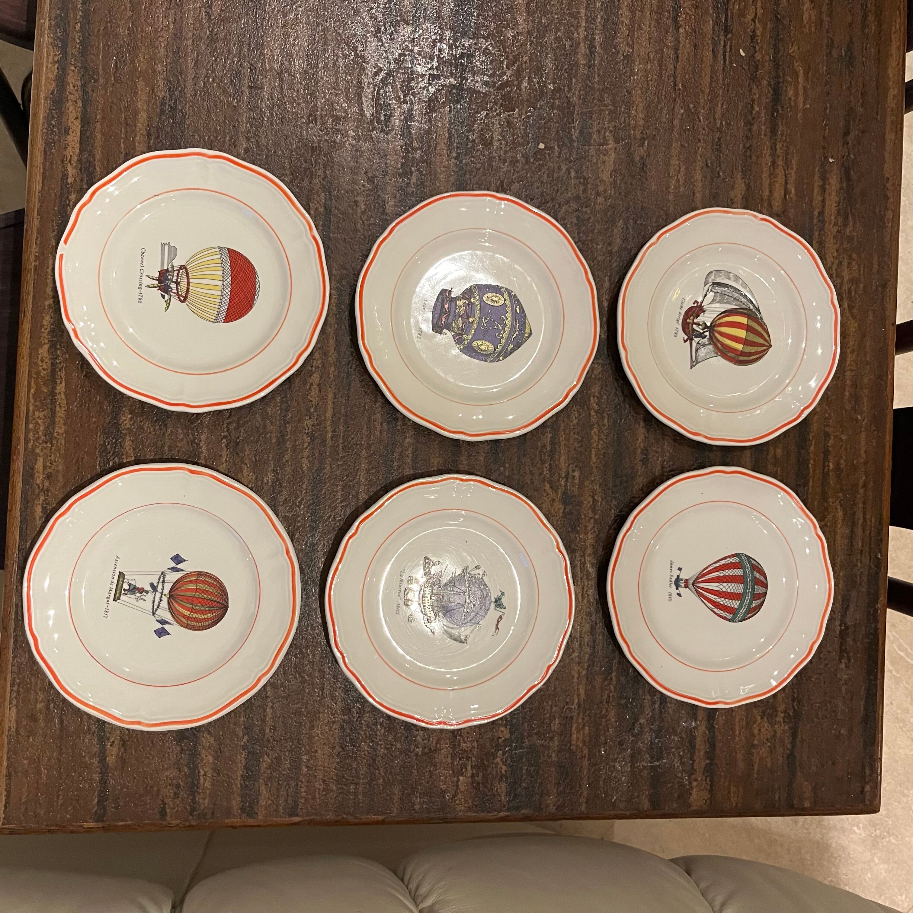 hot air balloon plates