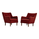 2 fauteuils, velours