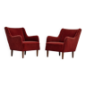 2 fauteuils, velours