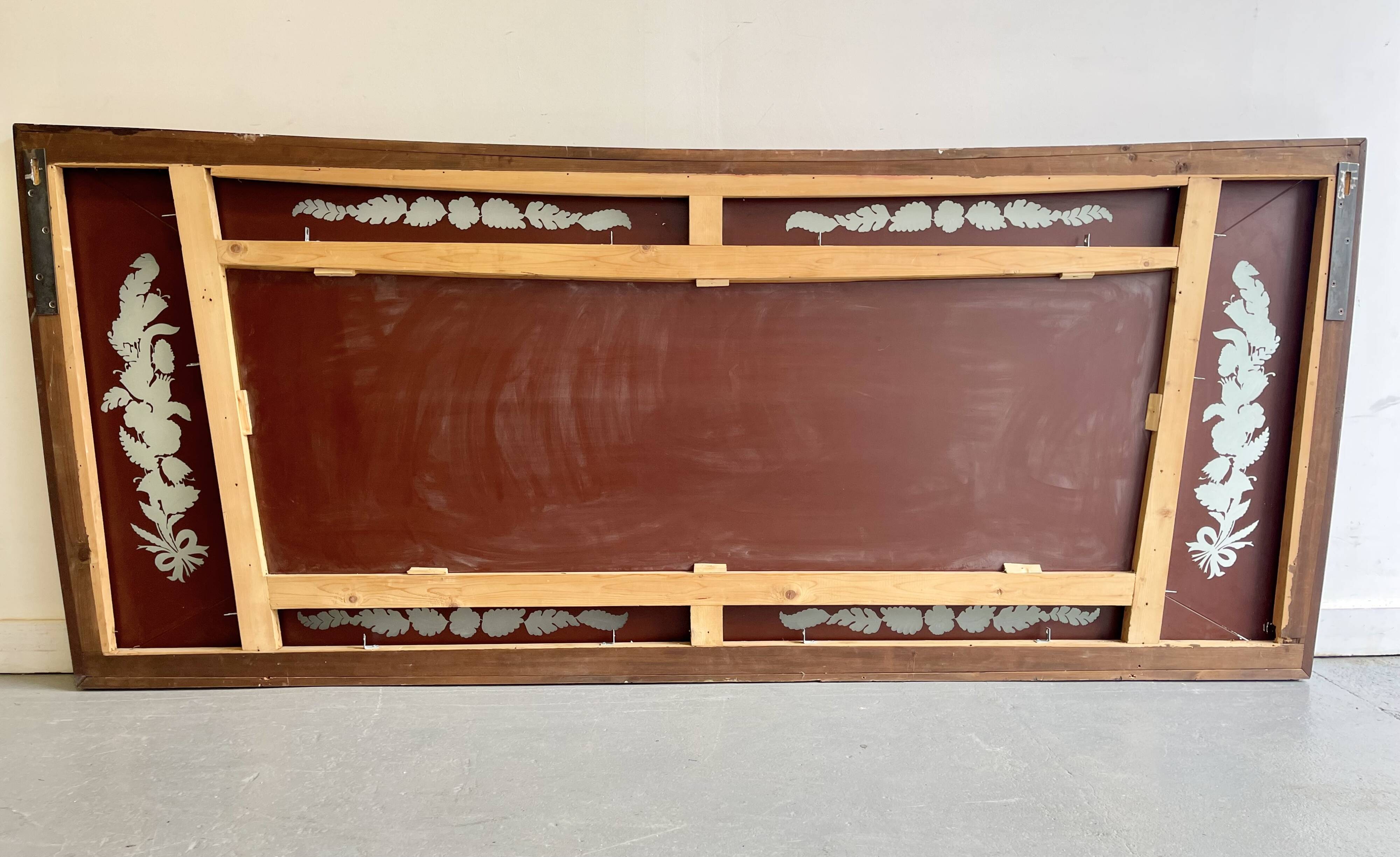 Large vintage wall mirror