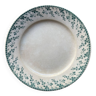 Assiette plate porcelaine opaque de Gien Terre de Fer modèle Montigny