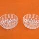 Pair of ramekins crystal d'Arques Paris 1970s