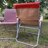 Pair of vintage Kettler Germany folding garden armchairs