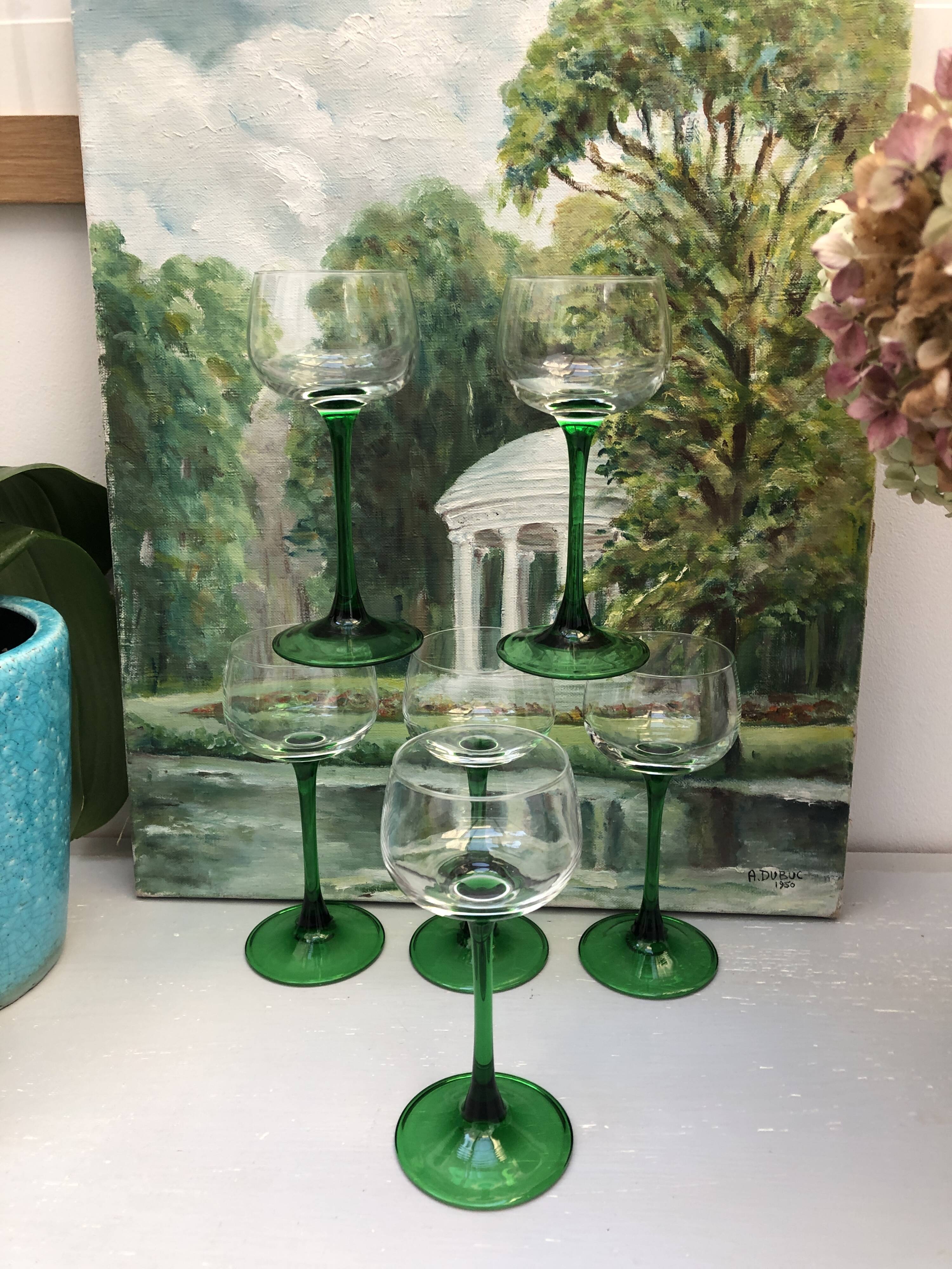 vintage alsace wine glass