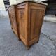 Solid wood carved sideboard with marble top, Art Nouveau style