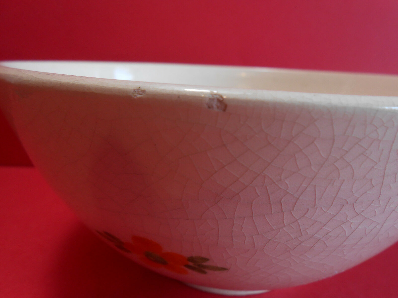 Cracked earthenware bowl Vallauris spring décor