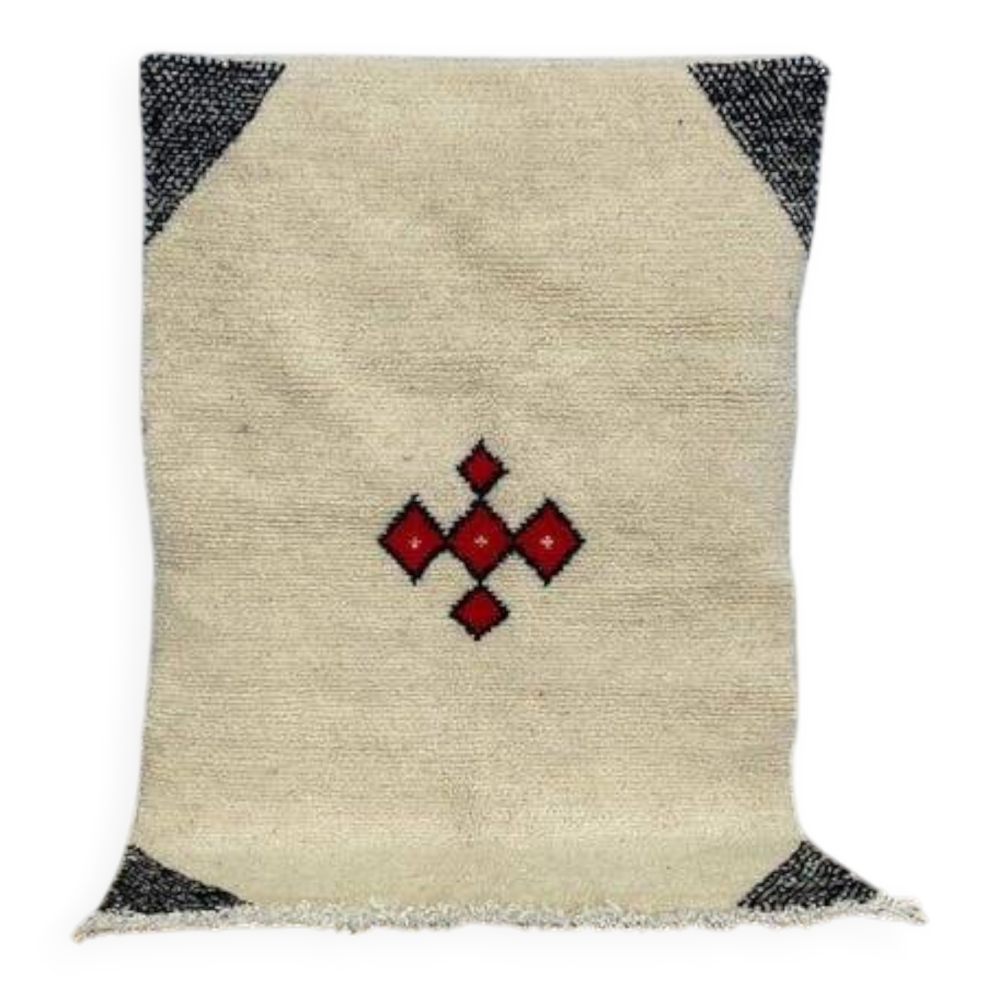 Tapis beni ouraine fait main taille 100 x 200 cm