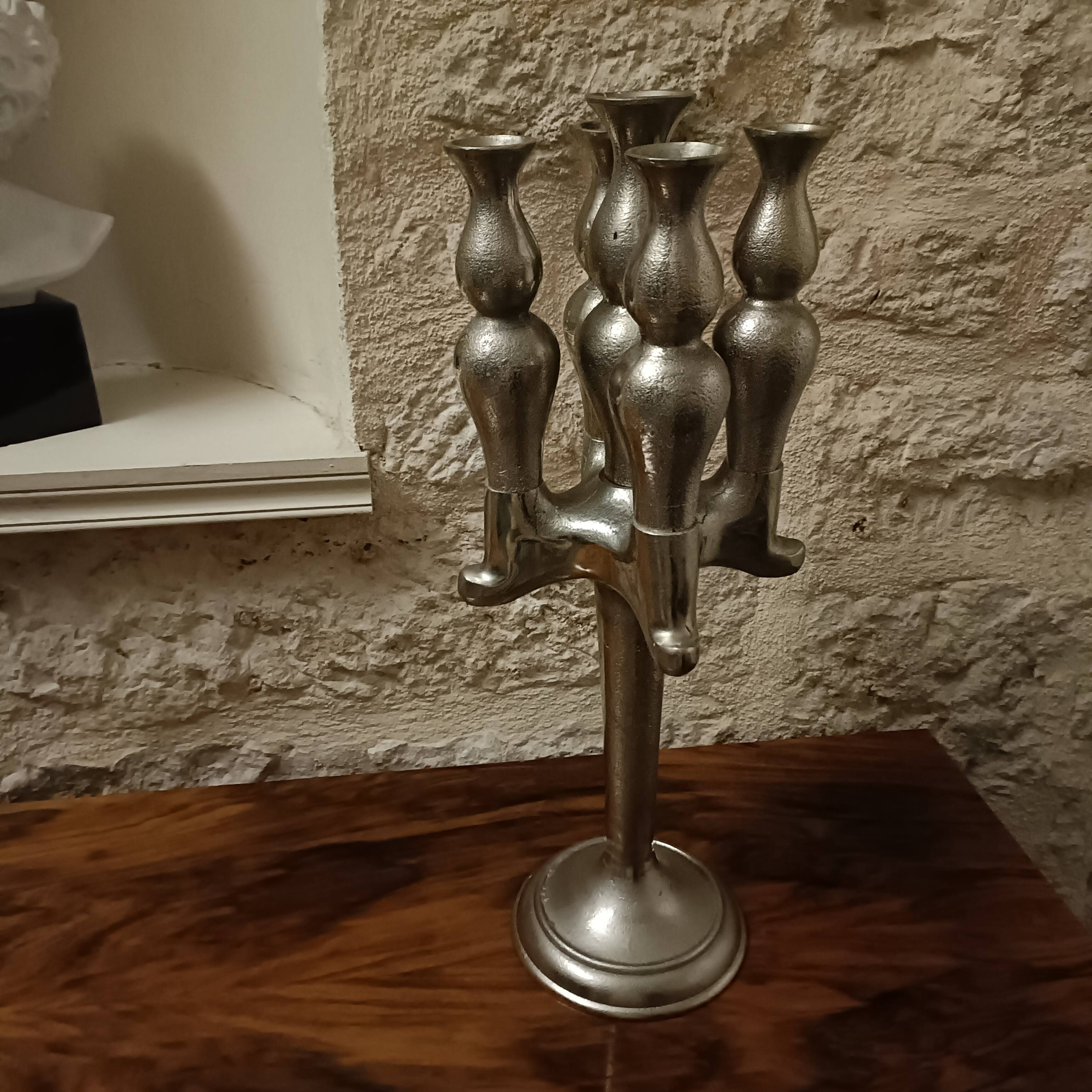 Vintage five-light candlestick