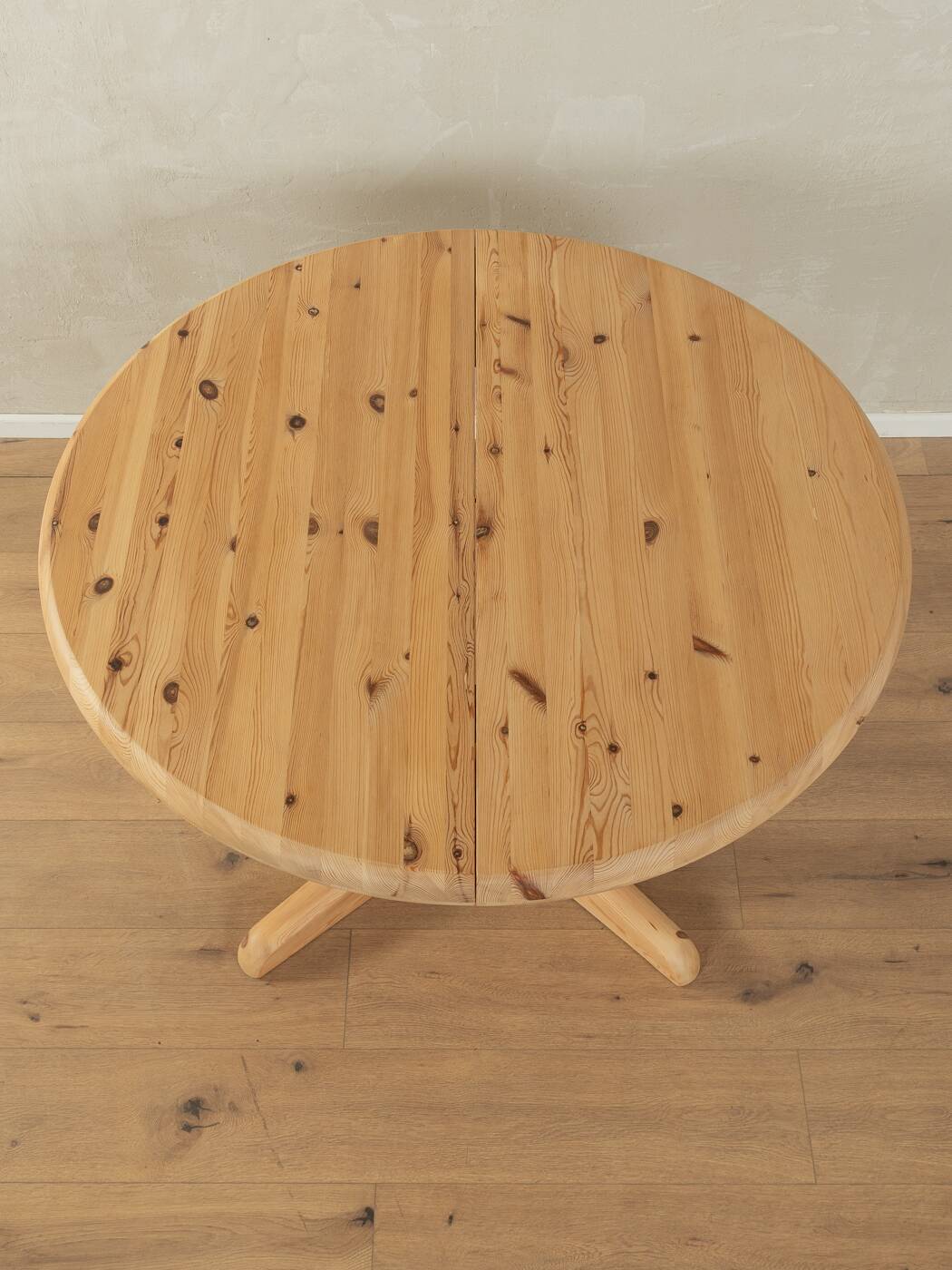 Classic Dining Table from the 1970s, solid pine wood