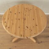 Classic Dining Table from the 1970s, solid pine wood