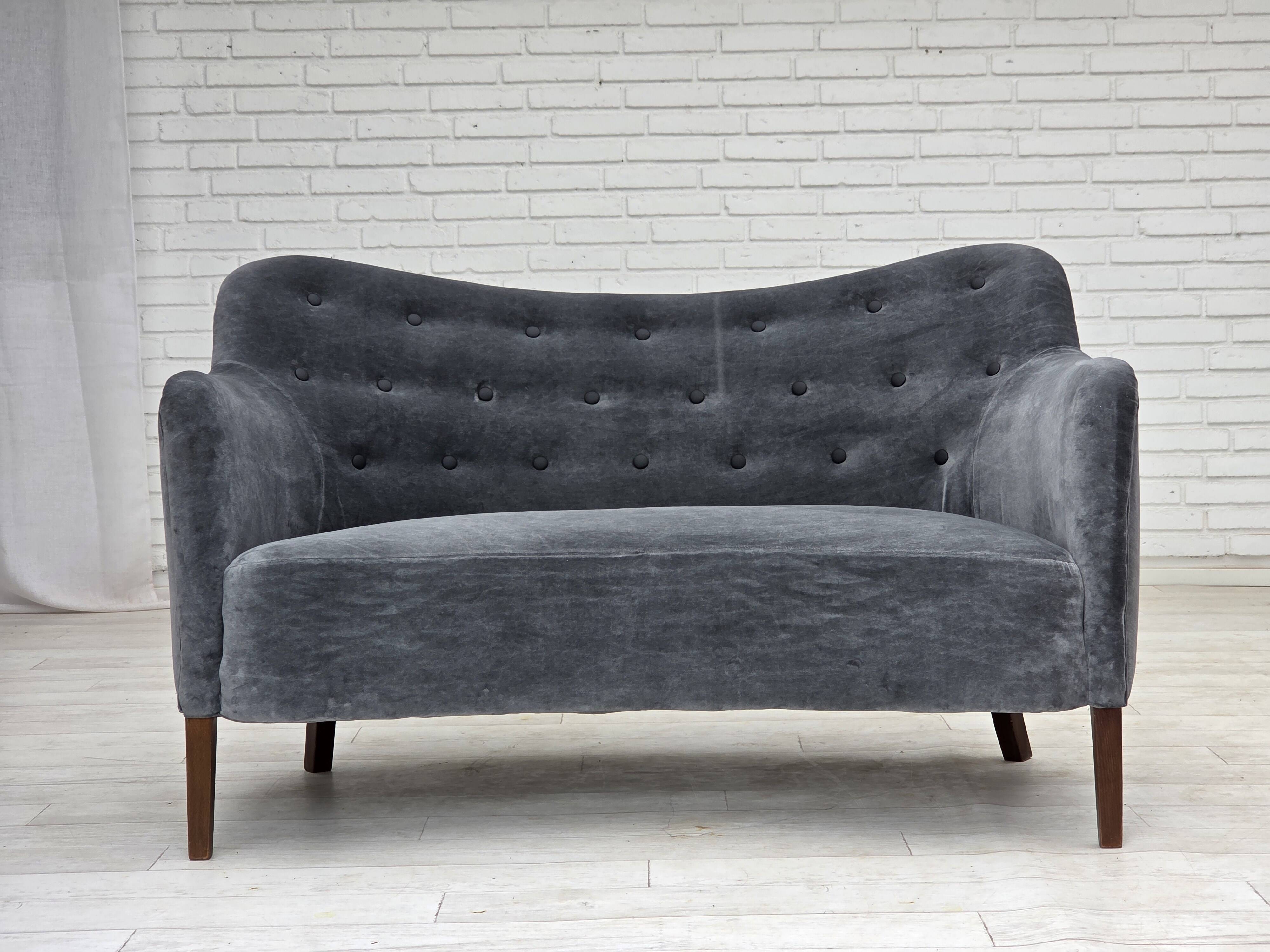 1960s, Danish design by Slagelse Møbelværk, sofa, model 185, reupholstered,