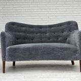 Canapé Années 1960, design danois par Slagelse Møbelværk, modèle 185, retapissé